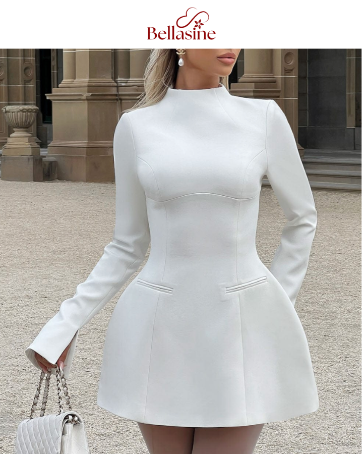 Kelly Long Sleeve Backless - Sexy Mini Dress For Women